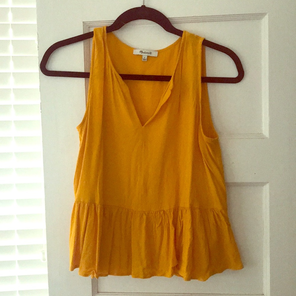 Madewell Poppy Swing Tank, Size Small